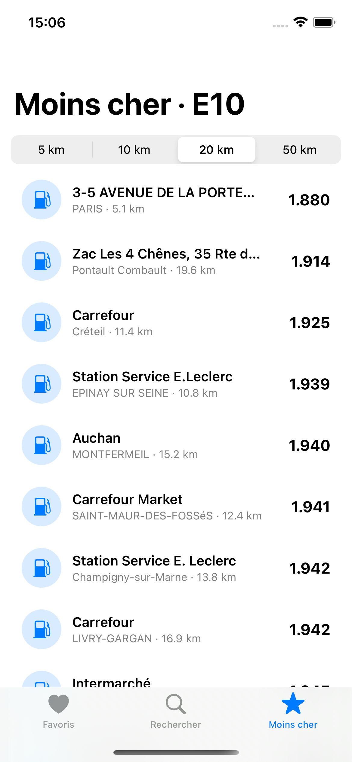 Moins cher