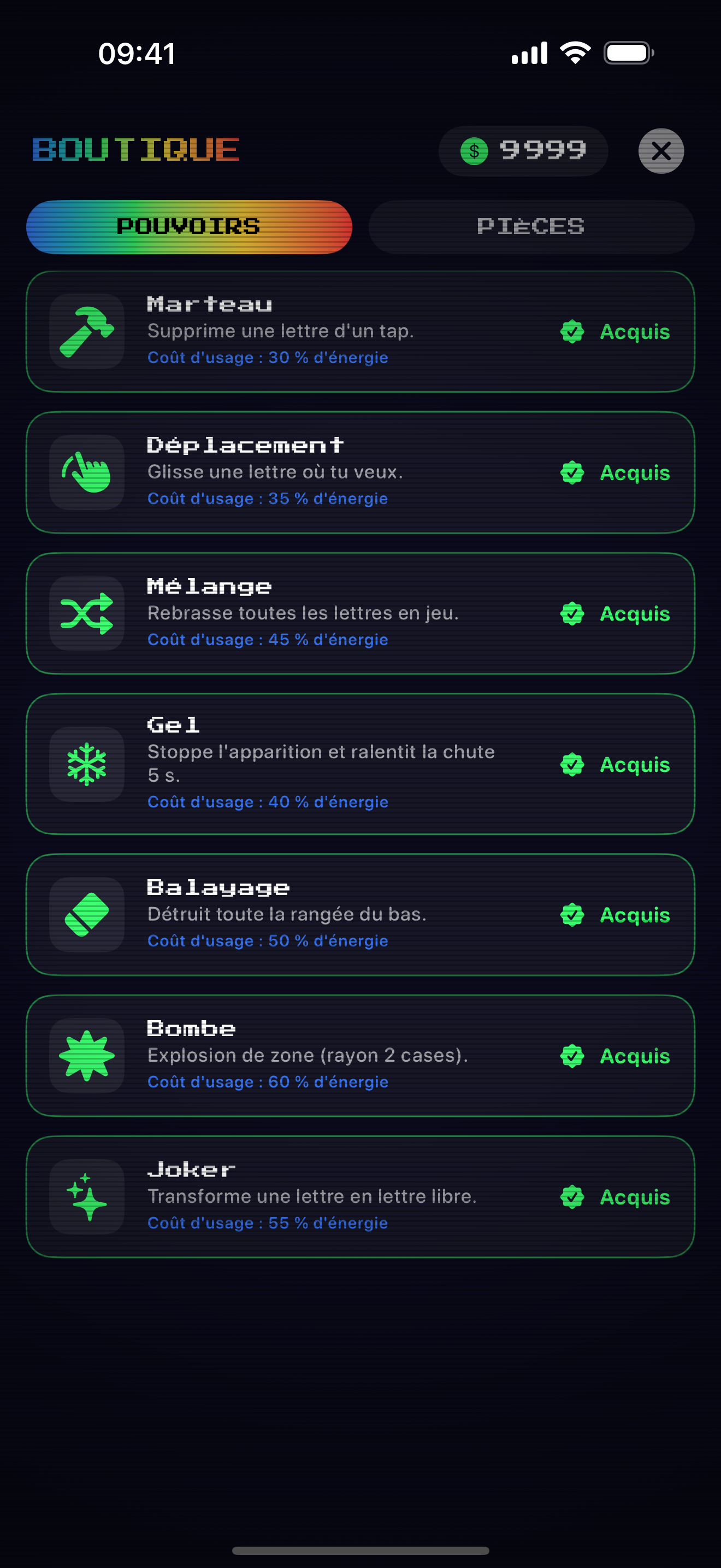 Boutique de pouvoirs