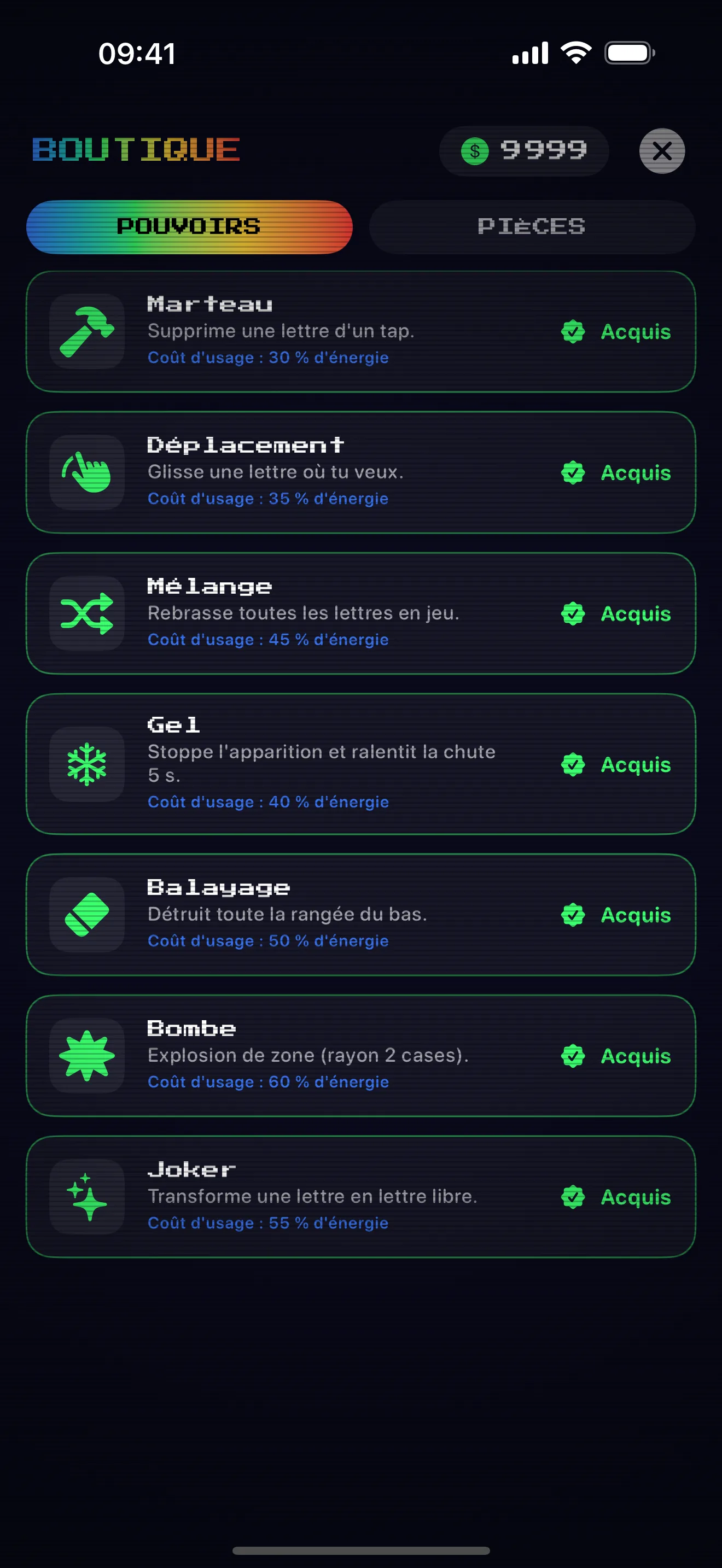 La boutique de pouvoirs
