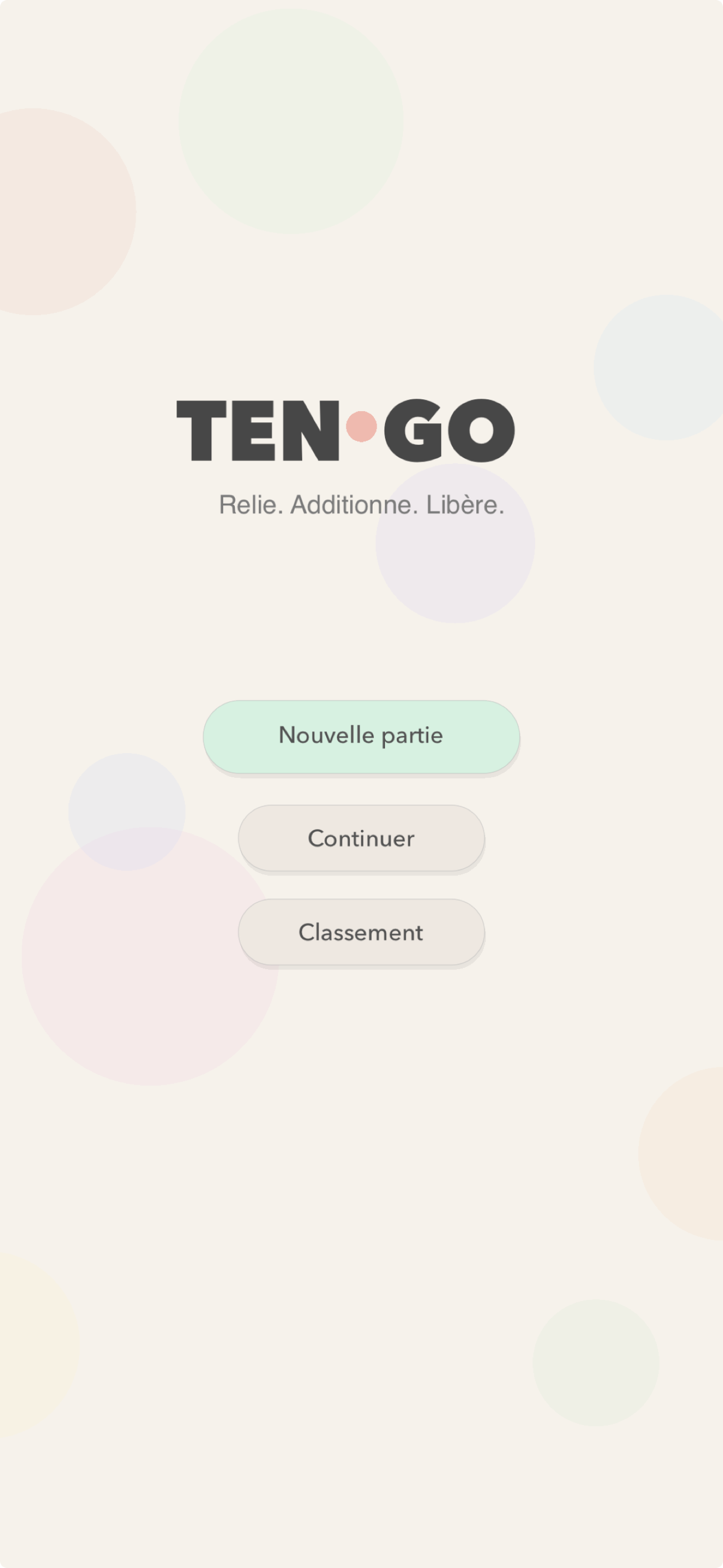 Menu tenGO