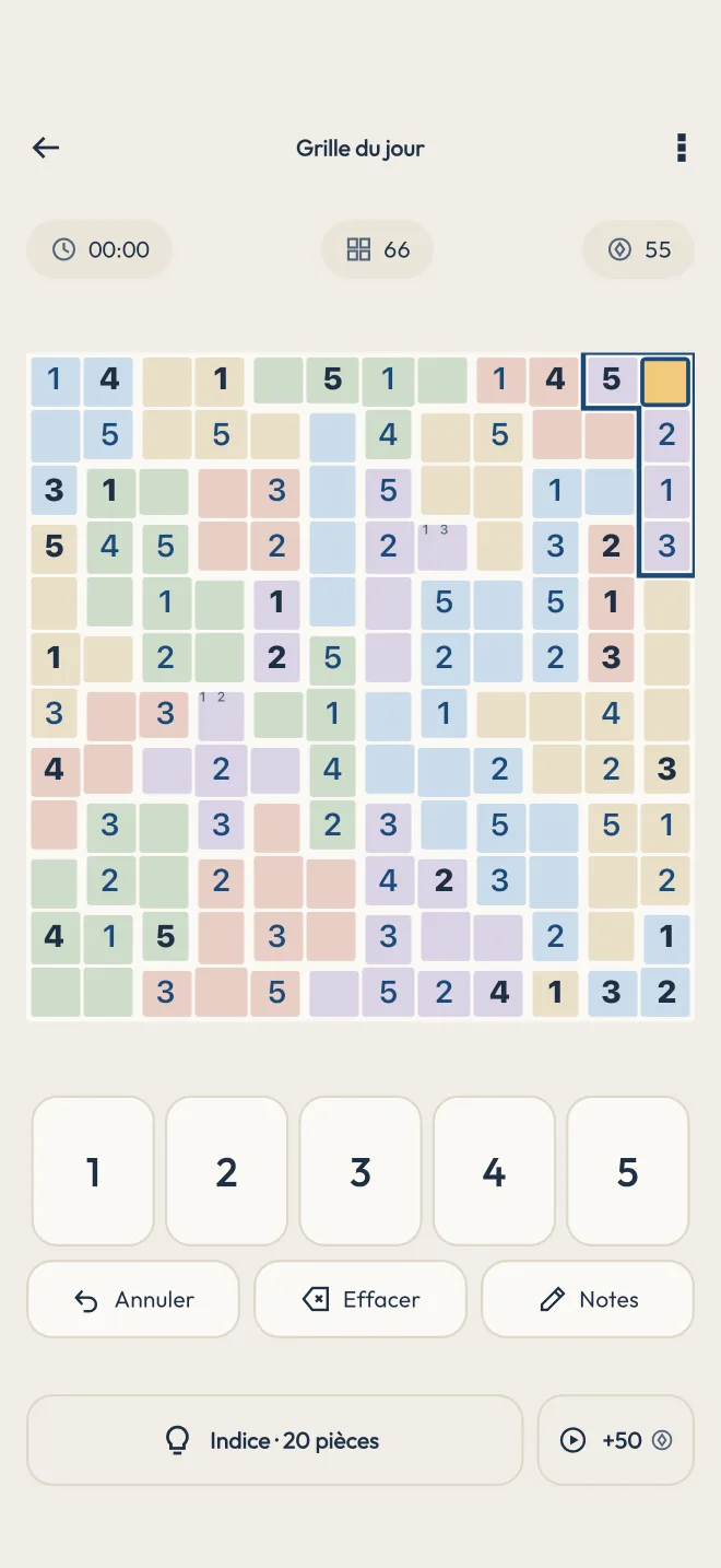 La grille du jour, une 12×12 experte